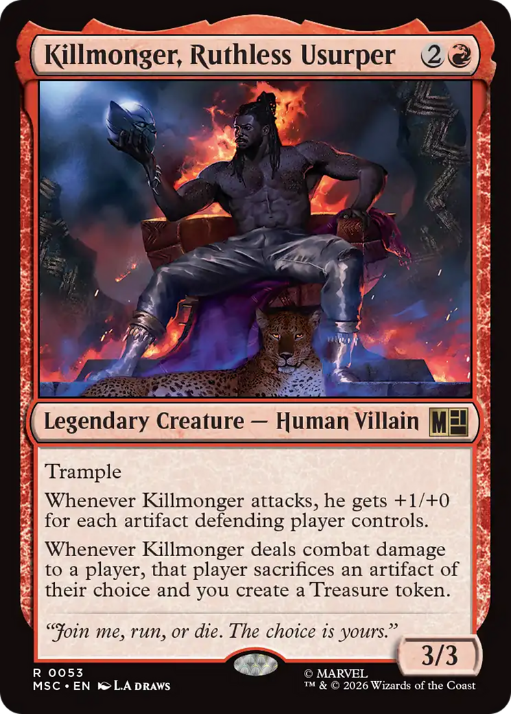 Killmonger, Ruthless Usurper (Surge Foil) [Marvel Super Heroes Commander] | Clutch Gaming