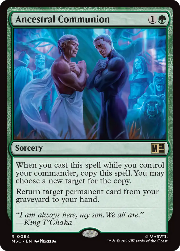 Ancestral Communion (Surge Foil) [Marvel Super Heroes Commander] | Clutch Gaming