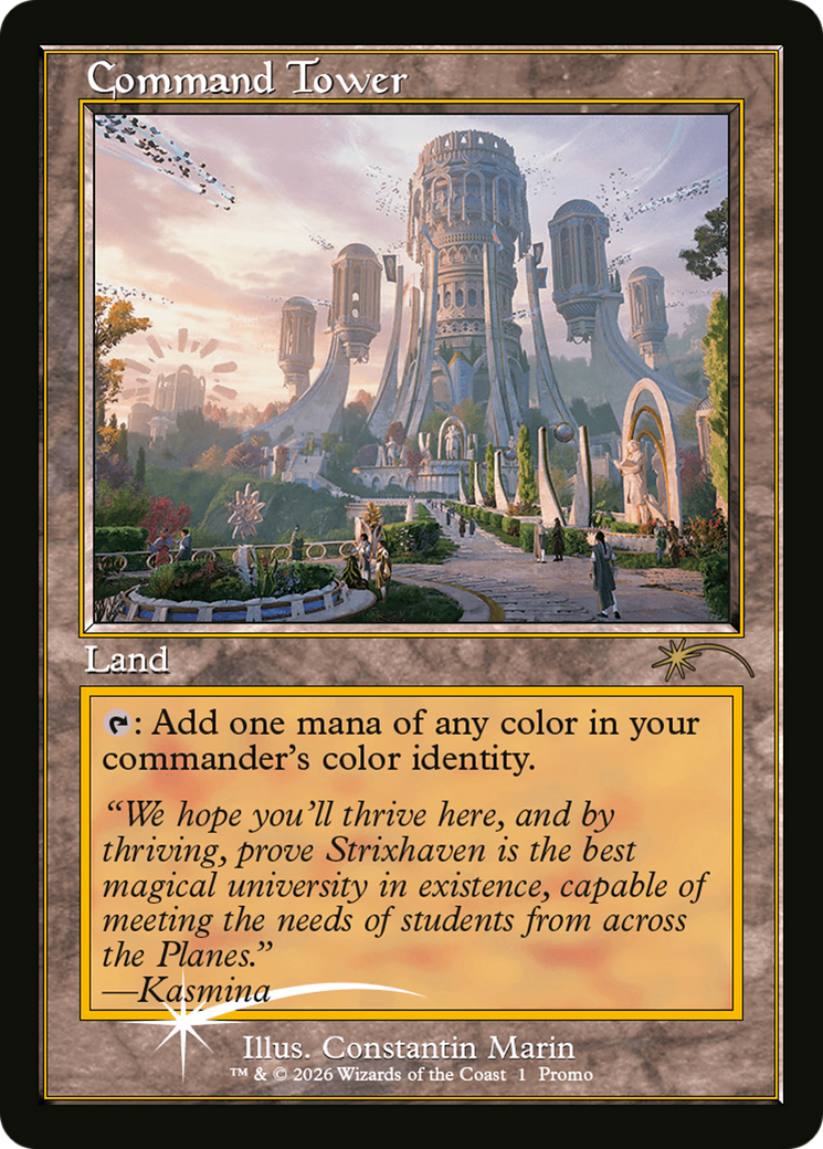 Command Tower (Strixhaven: Omens of Chaos) [Media Promos] | Clutch Gaming