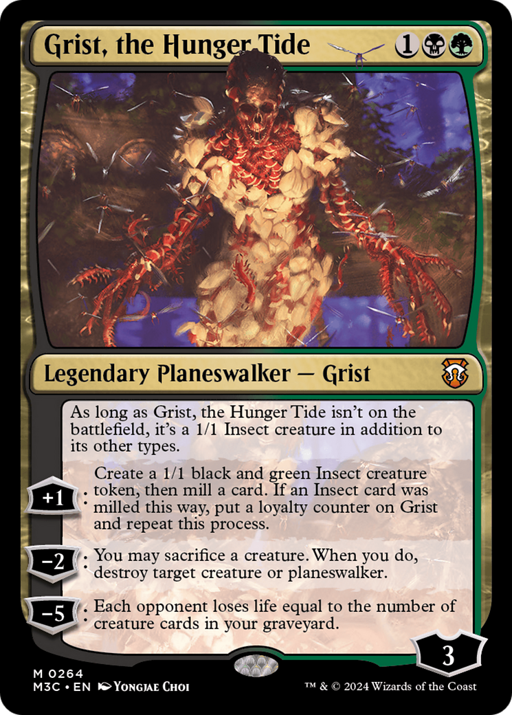 Grist, the Hunger Tide (Ripple Foil) [Modern Horizons 3 Commander] | Clutch Gaming