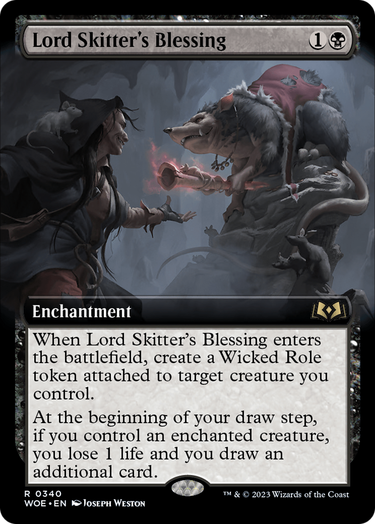 Lord Skitter's Blessing (Extended Art) [Wilds of Eldraine] | Clutch Gaming