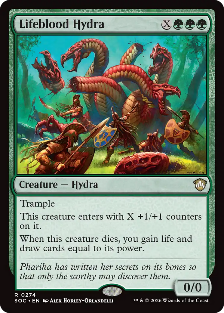 Lifeblood Hydra [Secrets of Strixhaven Commander] | Clutch Gaming