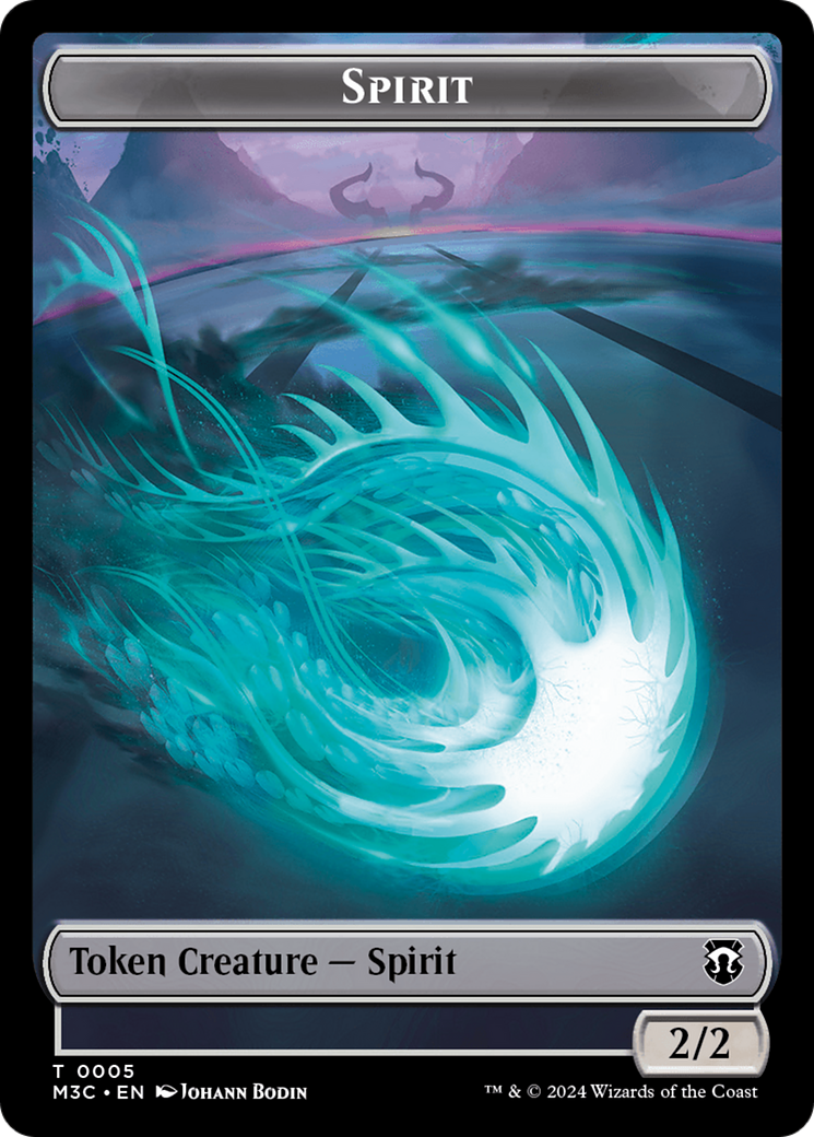 Eldrazi (Ripple Foil) // Spirit Double-Sided Token [Modern Horizons 3 Commander Tokens] | Clutch Gaming