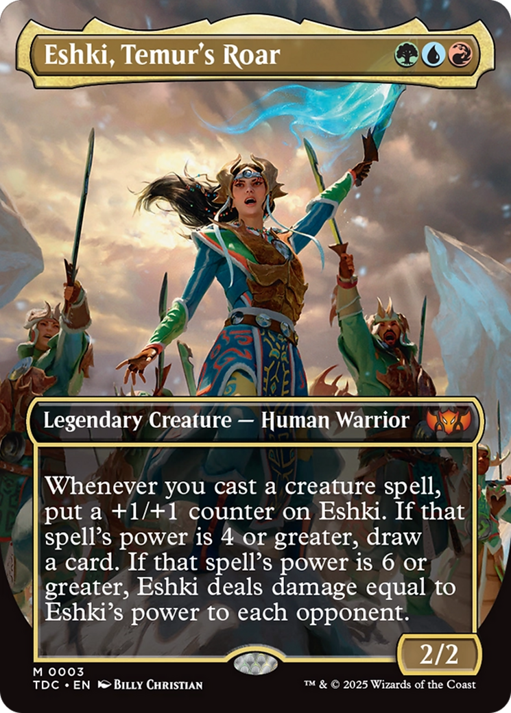 Eshki, Temur's Roar (Borderless) [Tarkir: Dragonstorm Commander] | Clutch Gaming