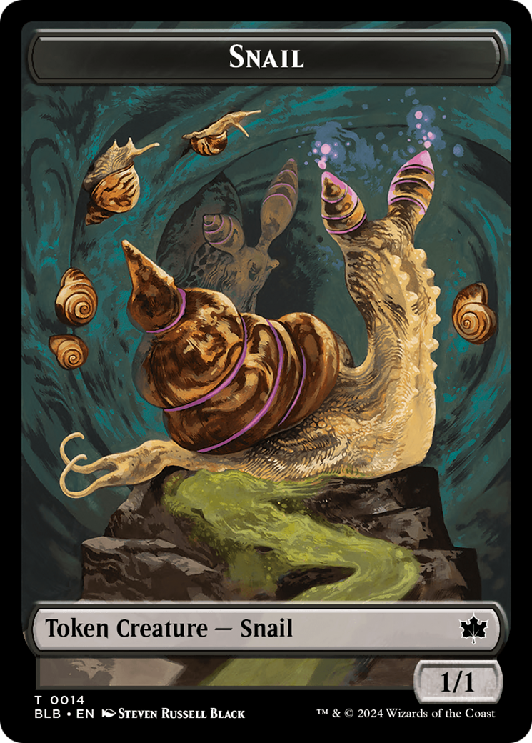 Snail // Thundertrap Trainer Double-Sided Token [Bloomburrow Tokens] | Clutch Gaming