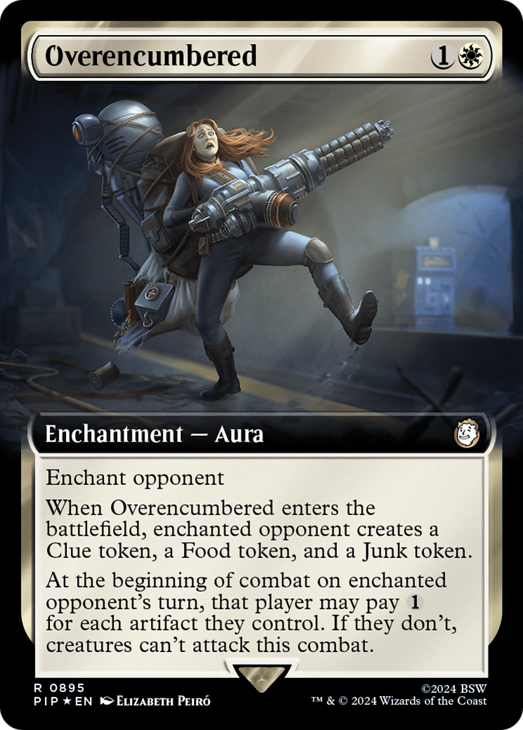 Overencumbered (Extended Art) (Surge Foil) [Fallout] | Clutch Gaming