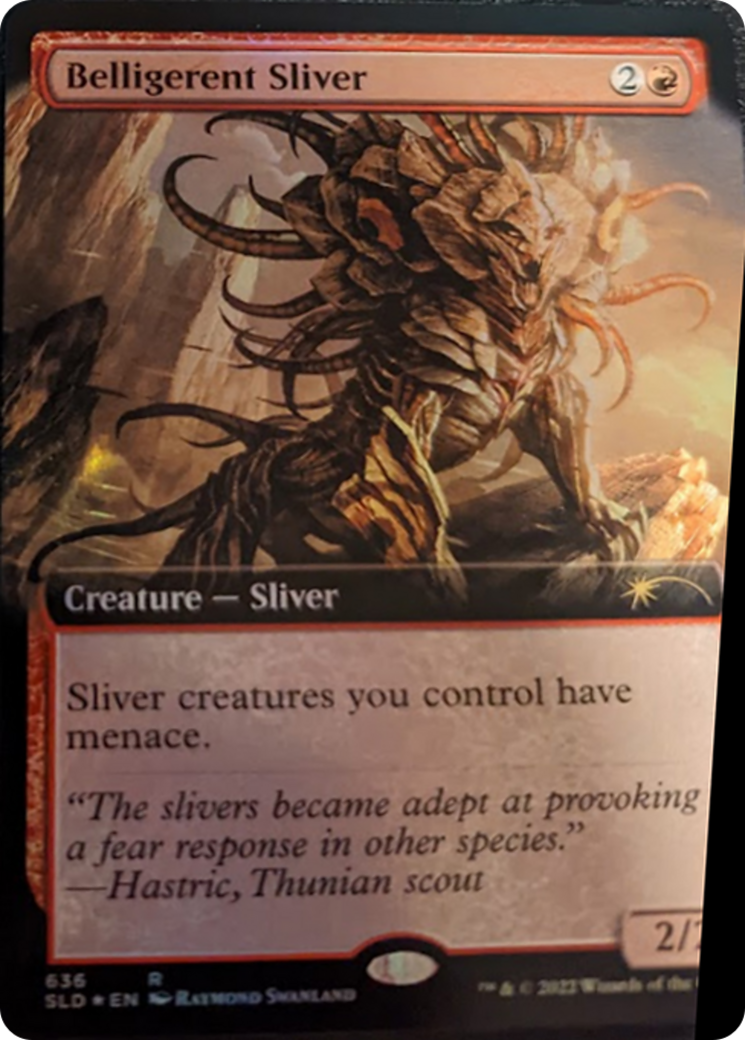 Belligerent Sliver (Extended Art) [Secret Lair Drop Series] | Clutch Gaming