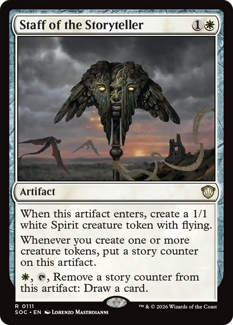 Staff of the Storyteller [Secrets of Strixhaven Commander] | Clutch Gaming