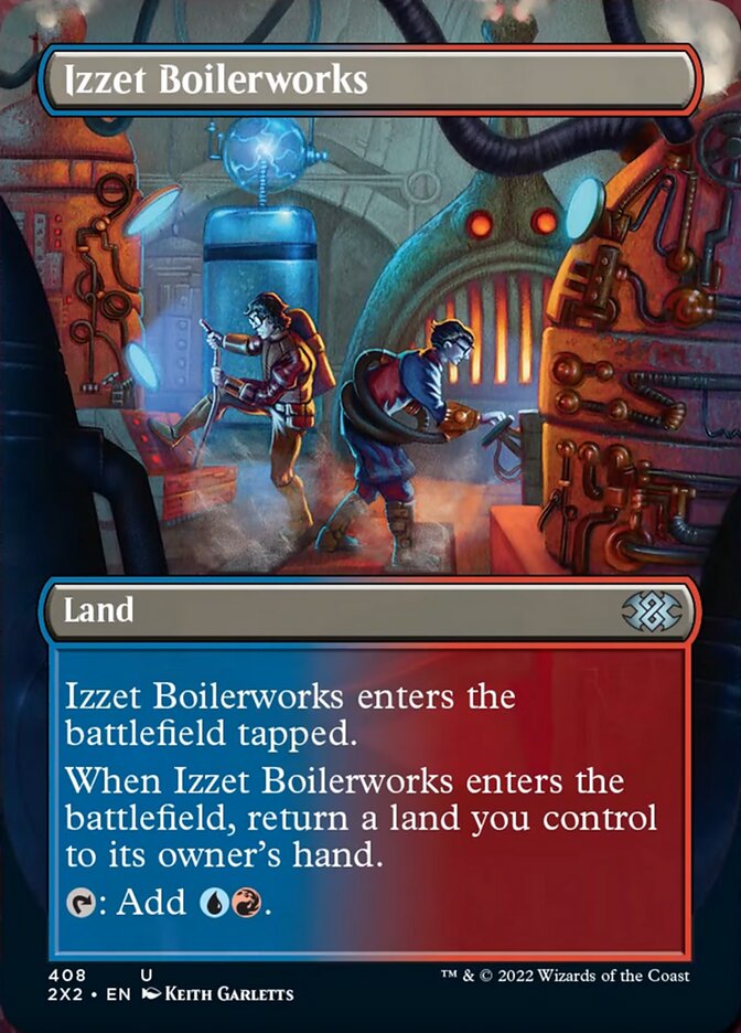 Izzet Boilerworks (Borderless Alternate Art) [Double Masters 2022] | Clutch Gaming