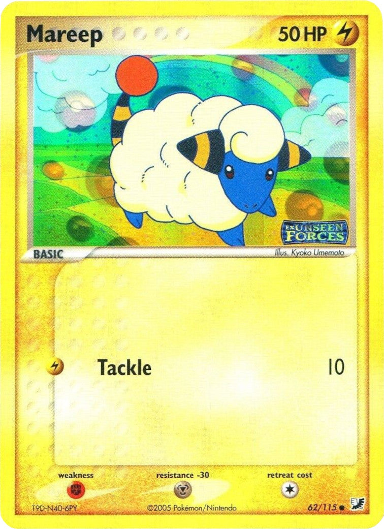 Mareep (62/115) (Stamped) [EX: Unseen Forces] | Clutch Gaming