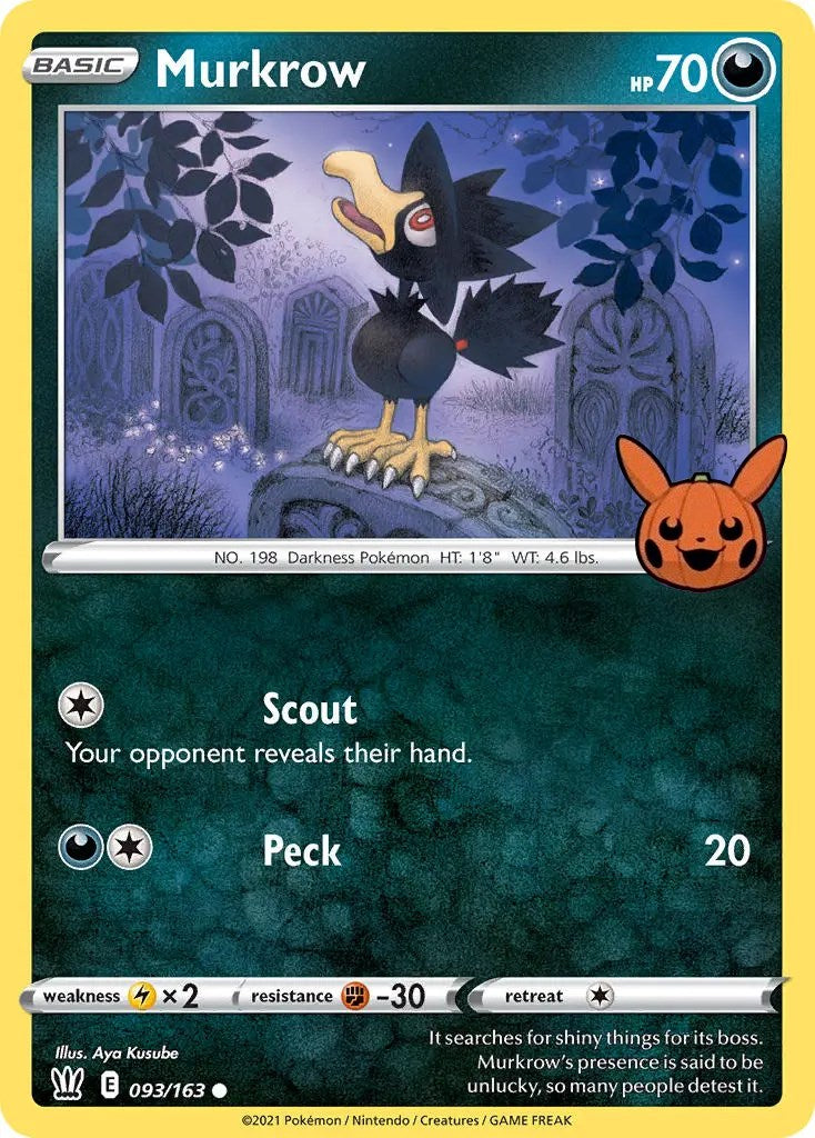 Murkrow (093/163) [Trick or Trade] | Clutch Gaming