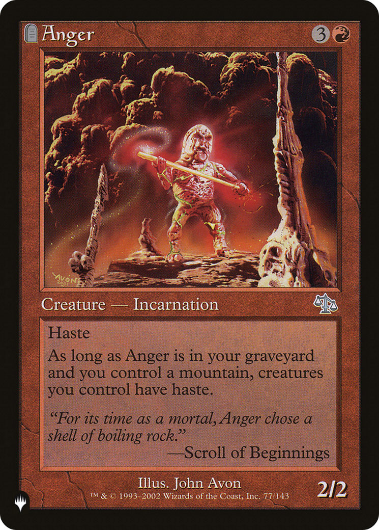 Anger (JUD) [The List Reprints] | Clutch Gaming