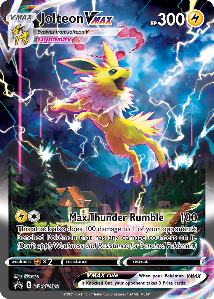 Jolteon VMAX (SWSH184) (Jumbo Card) [Sword & Shield: Black Star Promos] | Clutch Gaming