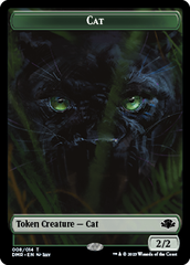 Goblin // Cat (008) Double-Sided Token [Dominaria Remastered Tokens] | Clutch Gaming