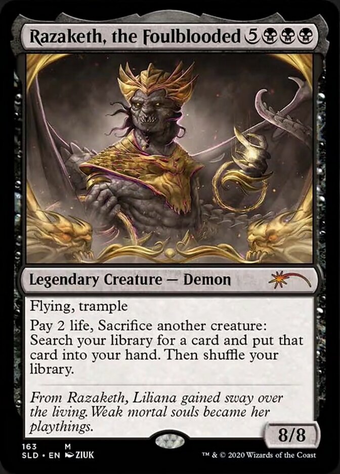 Razaketh, the Foulblooded (Foil Etched) [Secret Lair Drop Series] | Clutch Gaming