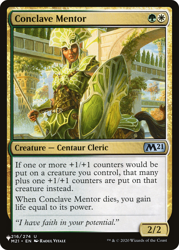 Conclave Mentor [The List Reprints] | Clutch Gaming