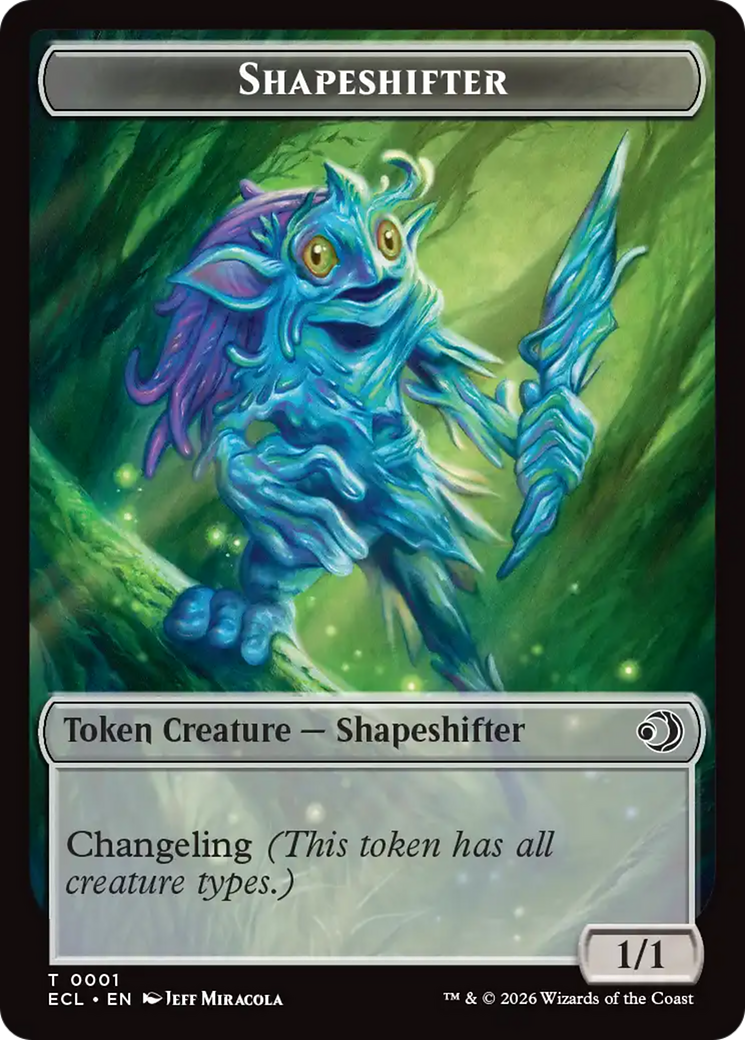 Shapeshifter // Map Double-Sided Token [Lorwyn Eclipsed Tokens] | Clutch Gaming