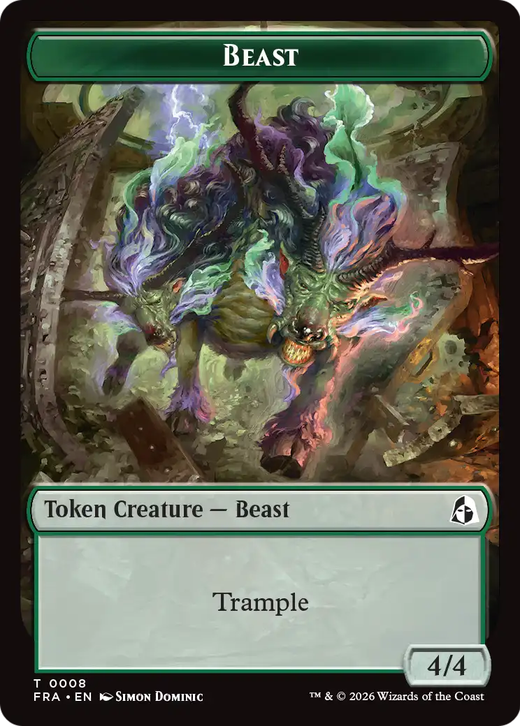 Leviathan // Beast Double-Sided Token [Reality Fracture Tokens] | Clutch Gaming
