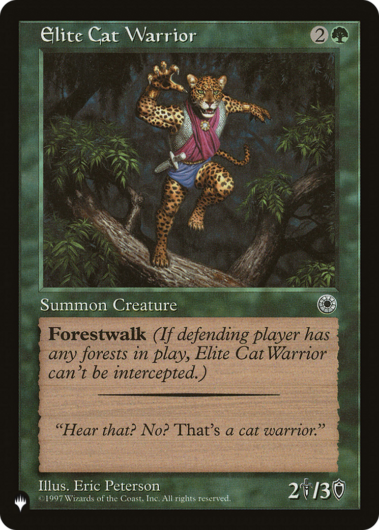 Elite Cat Warrior (Flavor Text) [The List Reprints] | Clutch Gaming