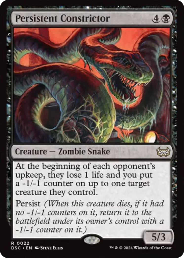 Persistent Constrictor [Duskmourn: House of Horror Commander] | Clutch Gaming