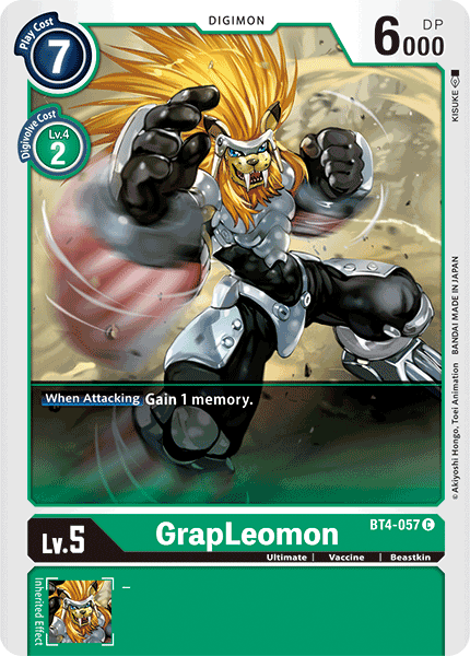 GrapLeomon [BT4-057] [Great Legend] | Clutch Gaming