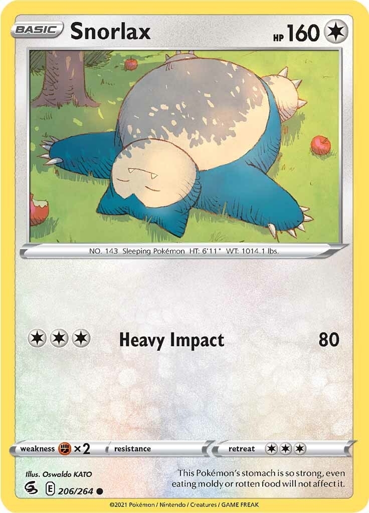 Snorlax (206/264) [Sword & Shield: Fusion Strike] | Clutch Gaming