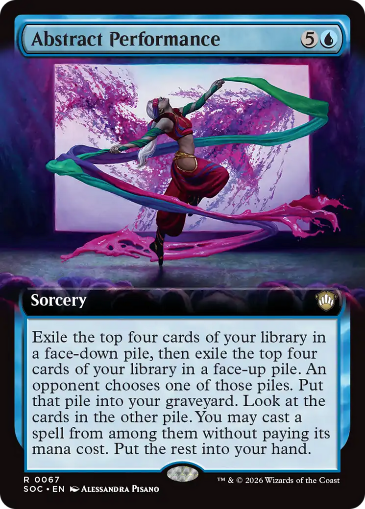 Abstract Performance (Extended Art) [Secrets of Strixhaven Commander] | Clutch Gaming