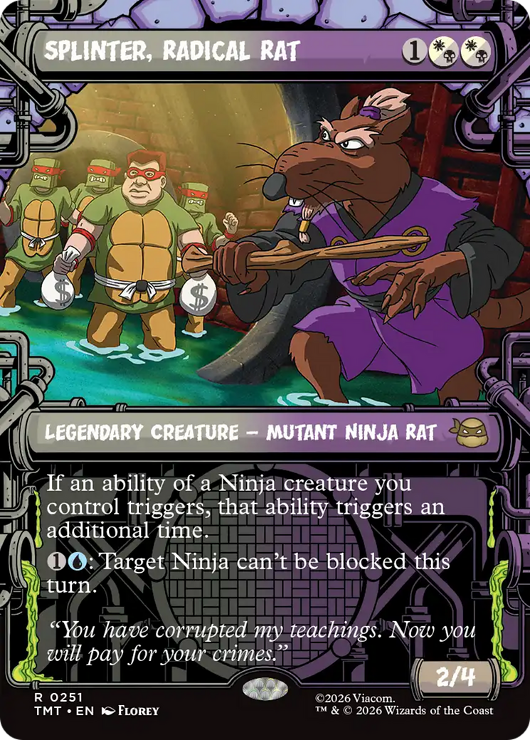 Splinter, Radical Rat (Showcase) [Teenage Mutant Ninja Turtles] | Clutch Gaming