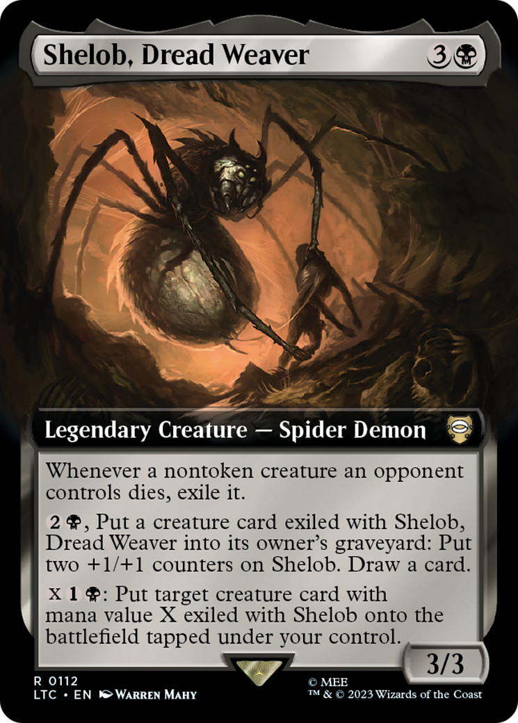 Shelob, Dread Weaver (Extended Art) [The Lord of the Rings: Tales of Middle-Earth Commander] | Clutch Gaming