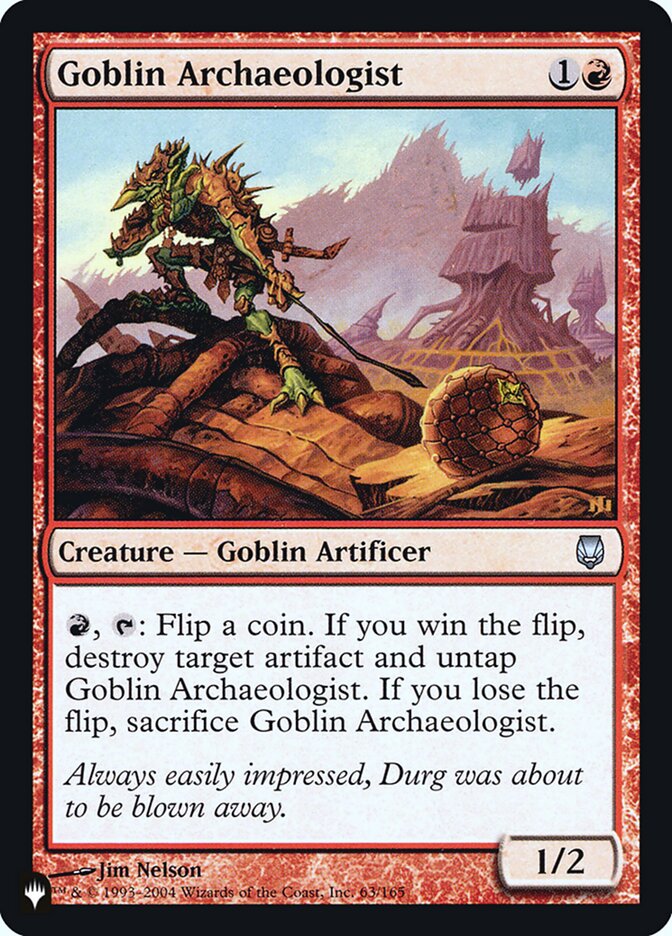 Goblin Archaeologist [Secret Lair: Heads I Win, Tails You Lose] | Clutch Gaming