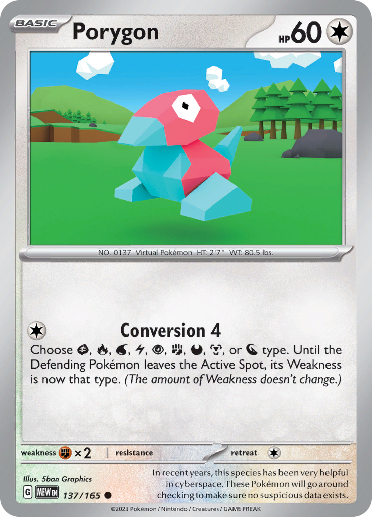 Porygon (137/165) [Scarlet & Violet: 151] | Clutch Gaming