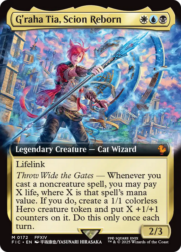 G'raha Tia, Scion Reborn (Extended Art) [FINAL FANTASY Commander] | Clutch Gaming
