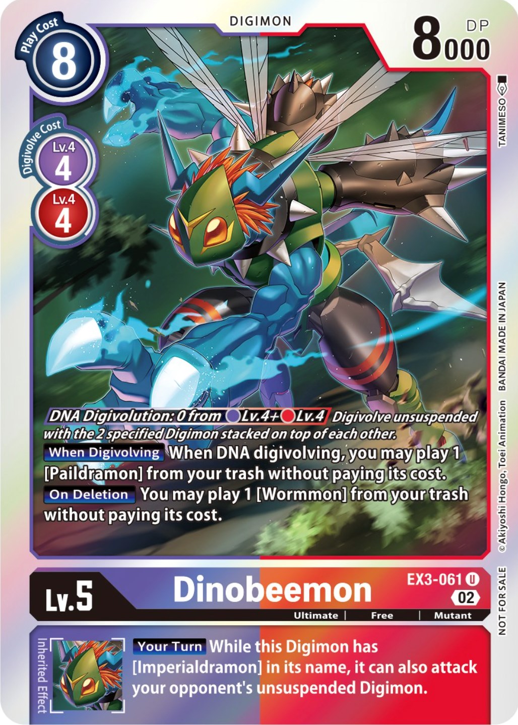 Dinobeemon [EX3-061] (Alternate Art) [Draconic Roar] | Clutch Gaming