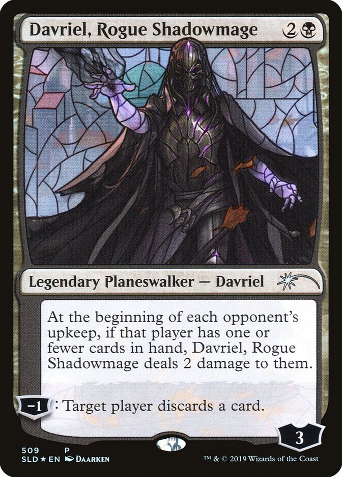 Davriel, Rogue Shadowmage (Stained Glass) [Secret Lair Drop Promos] | Clutch Gaming