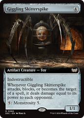 Giggling Skitterspike (Extended Art) [Duskmourn: House of Horror Commander] | Clutch Gaming