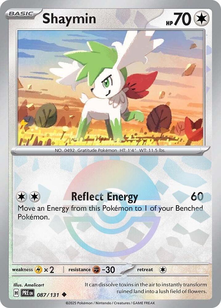 Shaymin (087/131) (Poke Ball Pattern) [Scarlet & Violet: Prismatic Evolutions] | Clutch Gaming