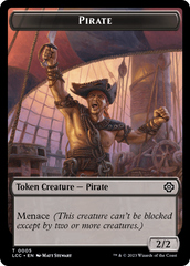 The Monarch // Pirate Double-Sided Token [The Lost Caverns of Ixalan Commander Tokens] | Clutch Gaming