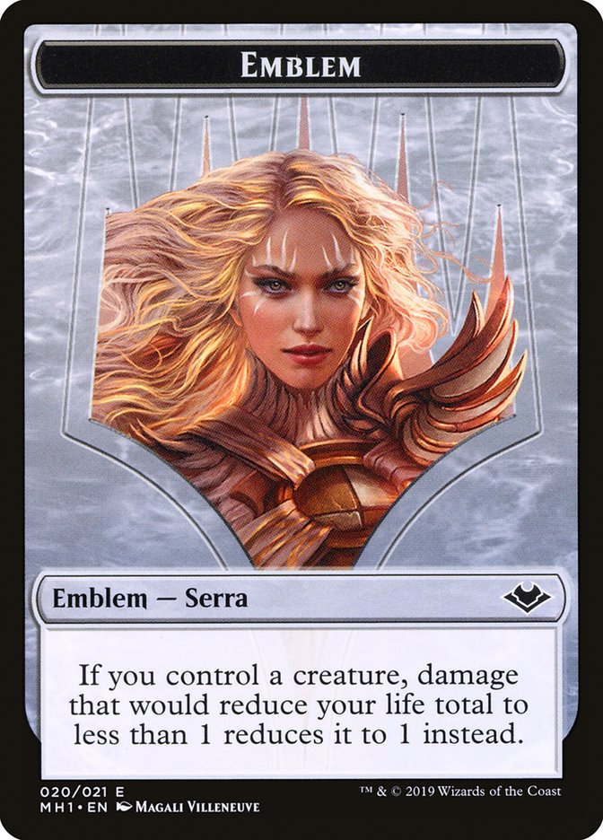 Serra the Benevolent Emblem [Modern Horizons Tokens] | Clutch Gaming