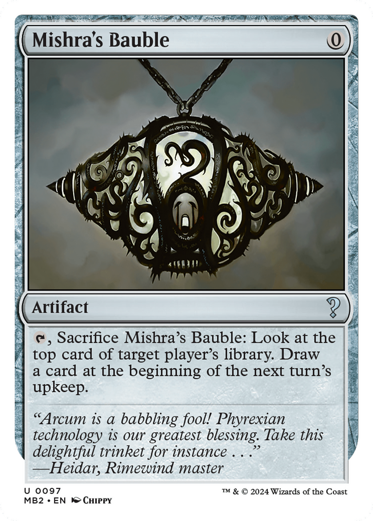 Mishra's Bauble (White Border) [Mystery Booster 2] | Clutch Gaming