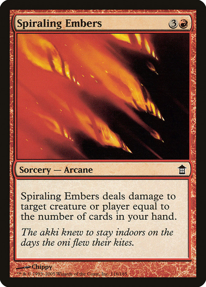 Spiraling Embers [Saviors of Kamigawa] | Clutch Gaming