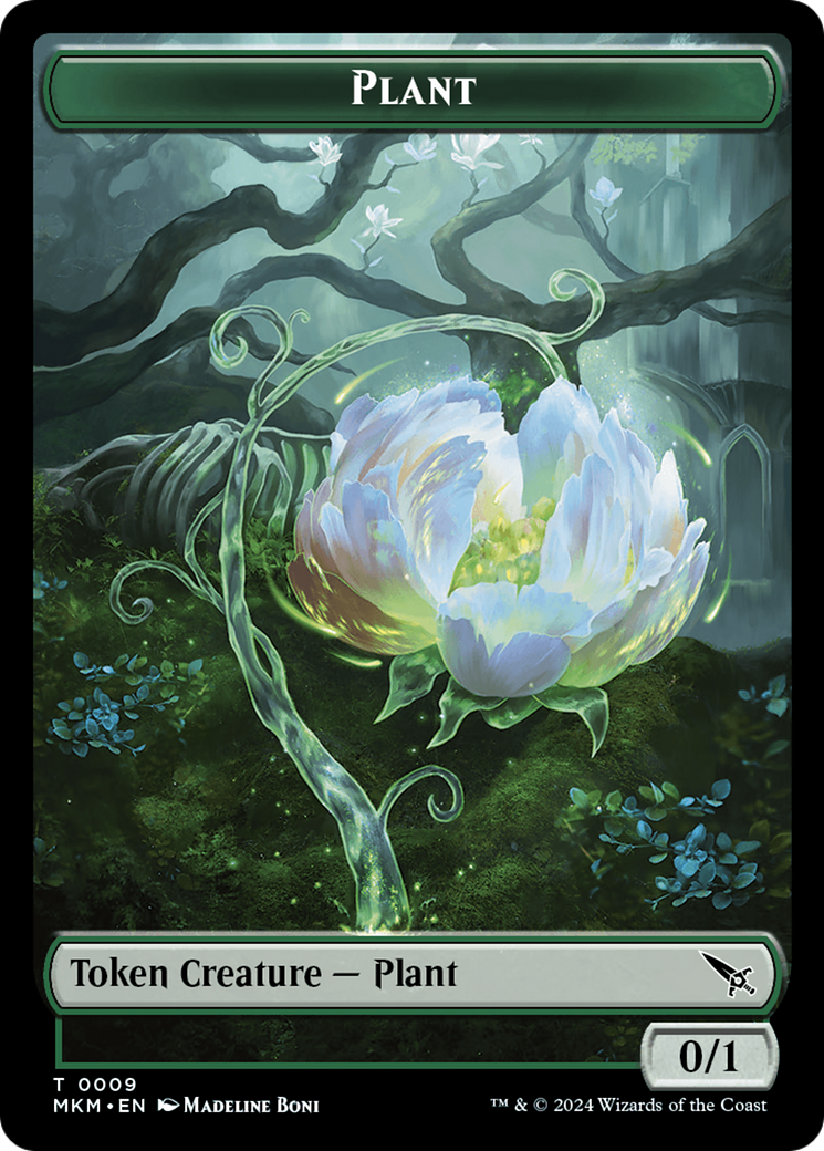 Detective // Plant Double-Sided Token [Murders at Karlov Manor Tokens] | Clutch Gaming