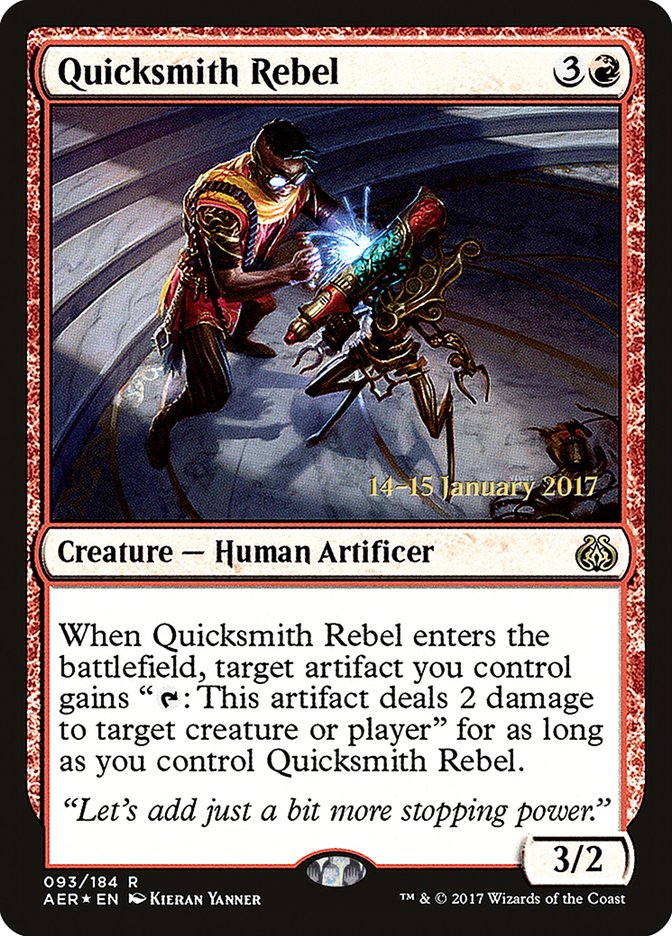 Quicksmith Rebel [Aether Revolt Prerelease Promos] | Clutch Gaming