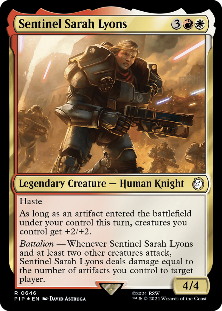 Sentinel Sarah Lyons (Surge Foil) [Fallout] | Clutch Gaming