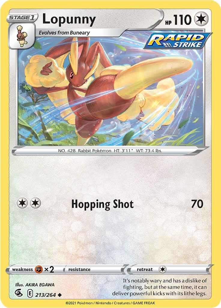 Lopunny (213/264) [Sword & Shield: Fusion Strike] | Clutch Gaming