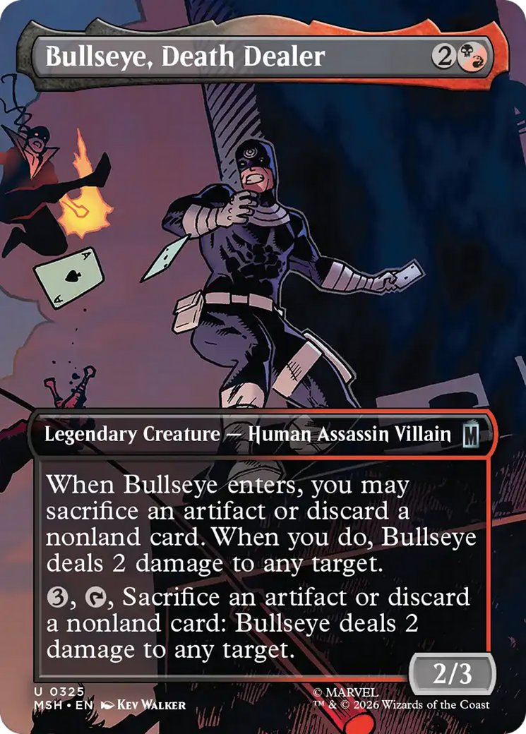 Bullseye, Death Dealer (Borderless) [Marvel Super Heroes] | Clutch Gaming