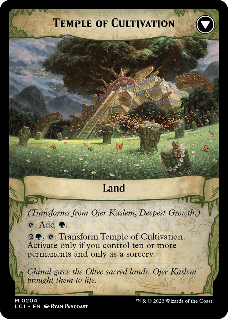 Ojer Kaslem, Deepest Growth // Temple of Cultivation [The Lost Caverns of Ixalan Prerelease Cards] | Clutch Gaming