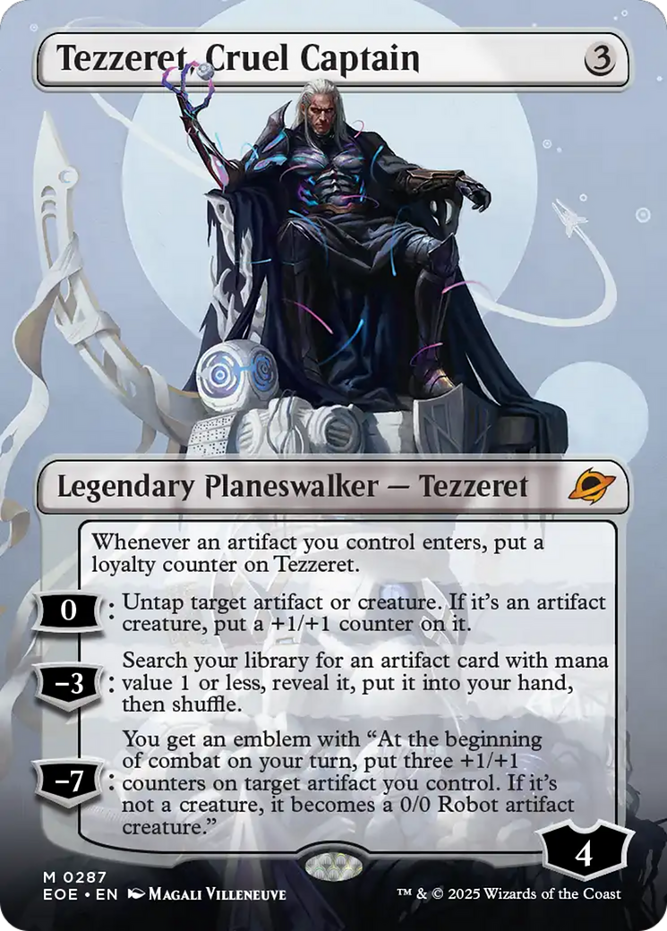 Tezzeret, Cruel Captain (Borderless) [Edge of Eternities] | Clutch Gaming