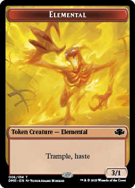 Elephant // Elemental Double-Sided Token [Dominaria Remastered Tokens] | Clutch Gaming