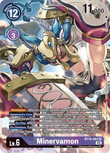 Minervamon [BT10-083] (Alternate Art) [Xros Encounter] | Clutch Gaming