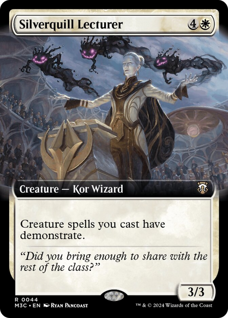 Silverquill Lecturer (Extended Art) (Ripple Foil) [Modern Horizons 3 Commander] | Clutch Gaming